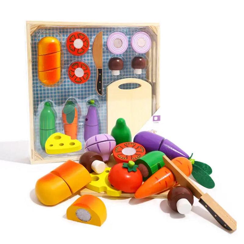 Tooky Toy Co Cutting Vegetables  40x35x5cm