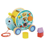 Tooky Toy Co PULL ALONG SNAIL  26x14x19cm