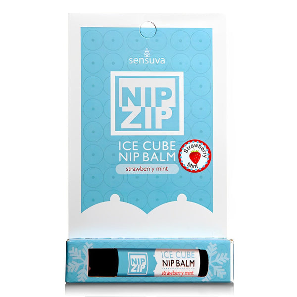 Sensuva Nip Zip Ice Cube Nipple Stimulation Balm - Strawberry  4g / 0.15oz