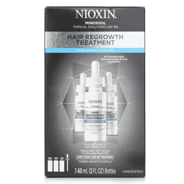 Nioxin Hair Regrowth Treatment 5% Minoxidil For Men 90 Day  3x60ml/2oz