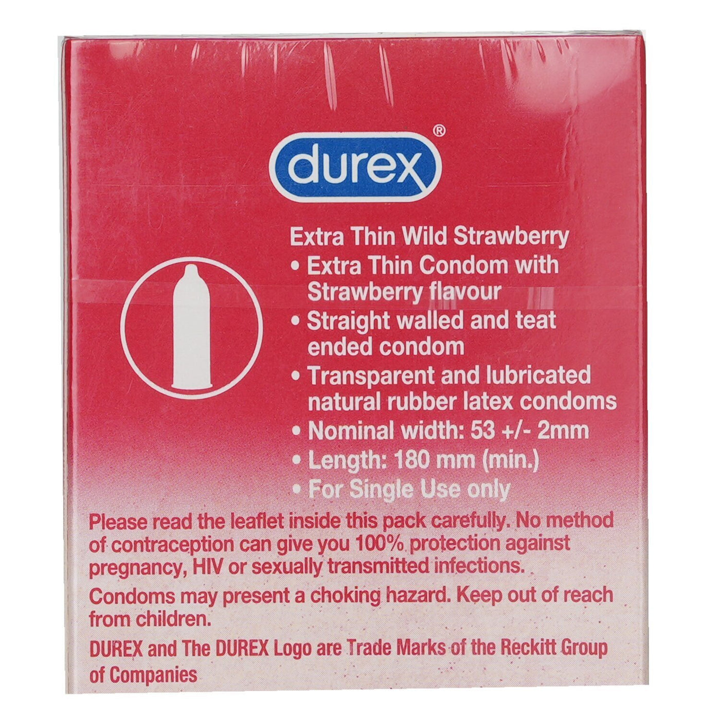 Durex Extra Thin Condom 10pcs - Wild Strawberry 10pcs/box Fresh Beauty Co. USA Durex Extra Thin Condom 10pcs - Wild Strawberry 10pcs/box Fresh Beauty Co. USA