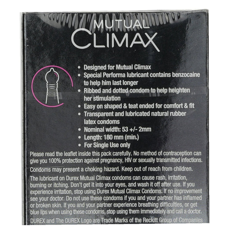 Durex Mutual Climax Condoms 10pcs  10pcs/box