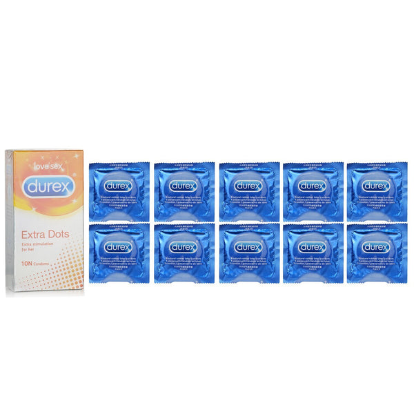 Durex Extra Dots Condoms 10pcs  10pcs/box