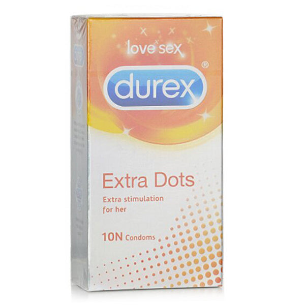 Durex Extra Dots Condoms 10pcs  10pcs/box