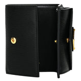 Prada 1MH021 unisex leather embossed tri-fold wallet  Fixed Size