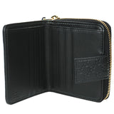 Gucci 449395 Micro GG Guccissima Leather Small Bifold Wallet Black  Fixed Size