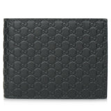 Gucci 217044 Men's Leather Micro GG Guccissima Trifold Wallet  Fixed Size