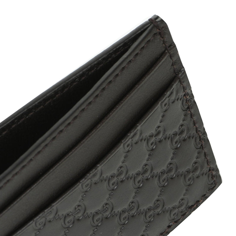 Gucci 262837 Gucci Microguccissim a Card Holder  Fixed Size
