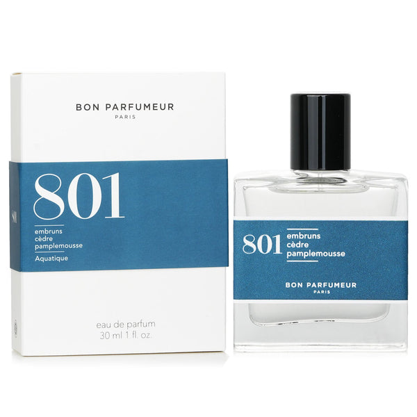 Bon Parfumeur 801 Eau De Parfum Spray - Aquatique (Sea Spray, Cedar, Grapefruit)  30ml/1oz