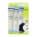 Juice Beauty Blemish Clearing Solutions Kit : Cleanser + Serum + Moisturizer + Mask + Washcloth (Exp. Date: 08/2023)  4pcs+1cloth