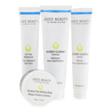 Juice Beauty Blemish Clearing Solutions Kit : Cleanser + Serum + Moisturizer + Mask + Washcloth (Exp. Date: 08/2023)  4pcs+1cloth