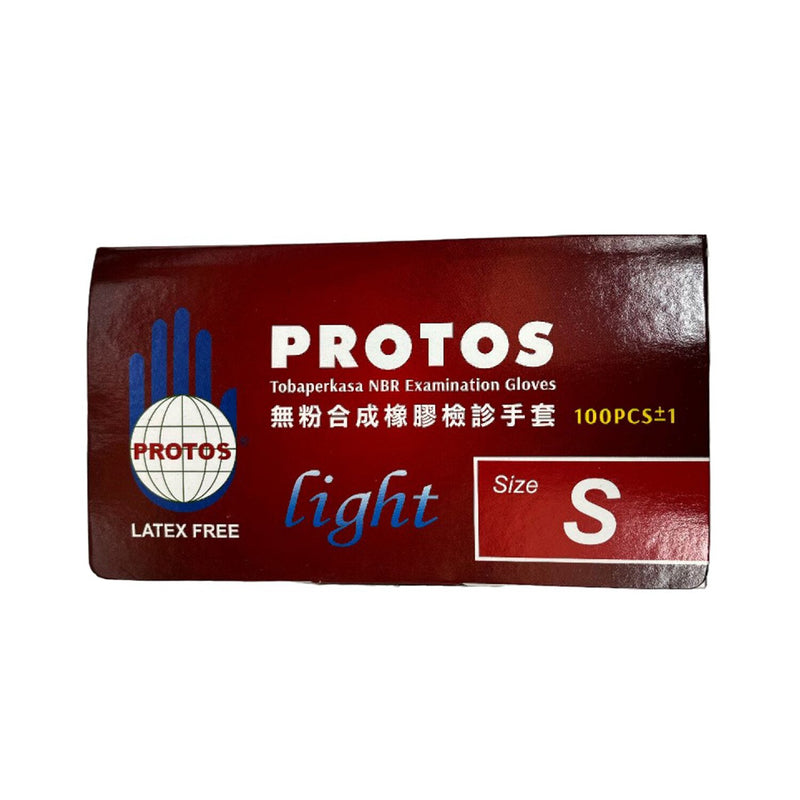 KQ Protos -Disposable Nitrile Examination Gloves -blue (S)  S