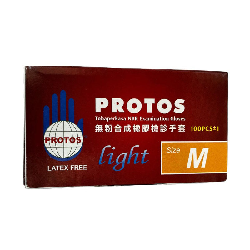 KQ Protos - Disposable Nitrile Examination Gloves -blue (M)  M