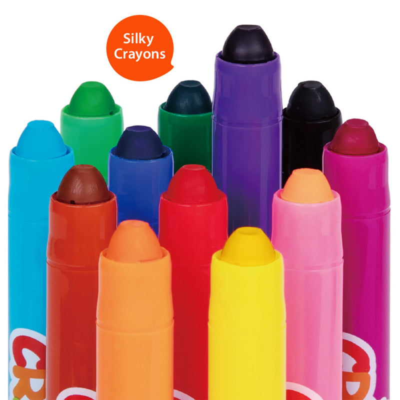 Silky Crayon 12 Set Assorted