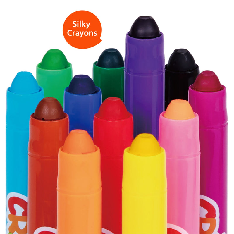 Silky Washable Crayon -Baby Roo 12 Colors - BloomsShop