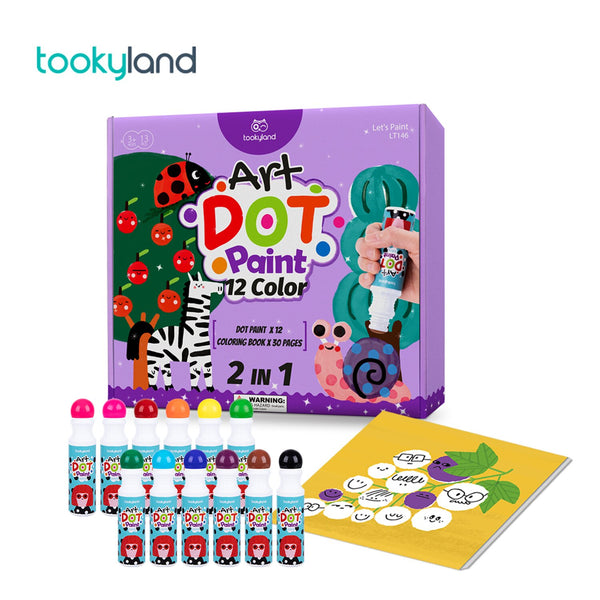 Tookyland Dot Paint - 12 Color  29x27x5cm