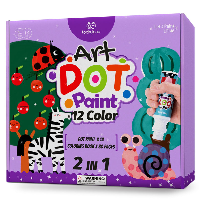 Tookyland Dot Paint - 12 Color 29x27x5cm