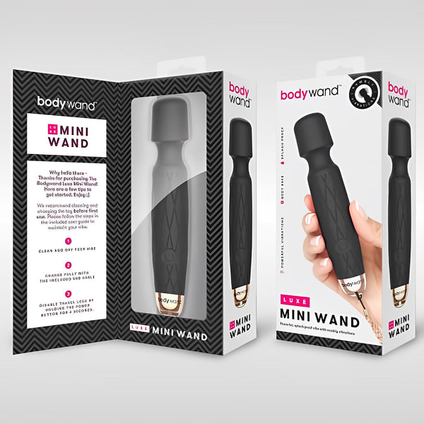 Body wand Luxe Mini USB Massage Stick - # Black  1 pc