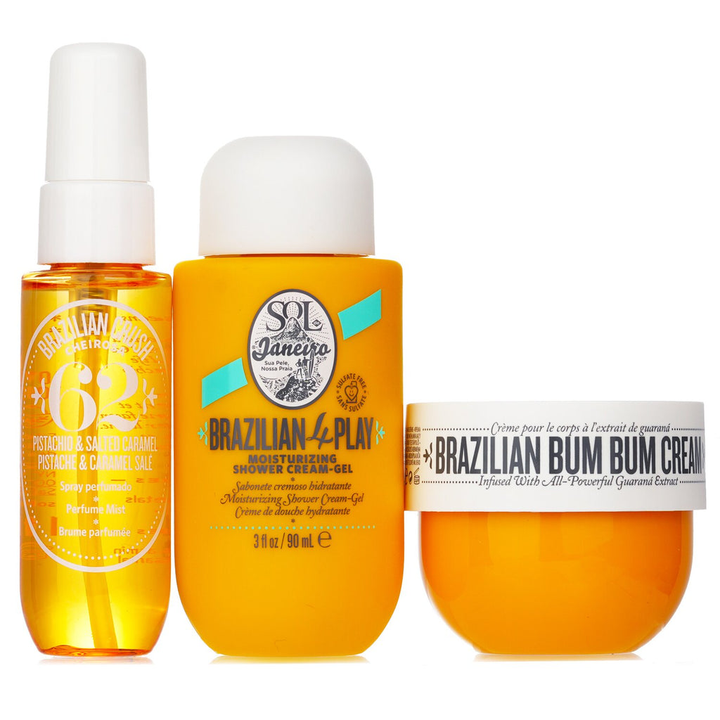 Sol de Janeiro Brazilian Bum Bum Jet Set Summer 3 pc Cream Shower Gel Body  Mist 810912030534