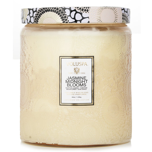 Voluspa Luxe Jar Candle - Jasmine Midnight Blooms  44oz/1.25kg