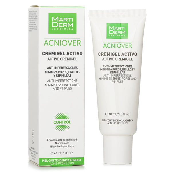 Martiderm Acniover Active Cremigel (For Acne-Prone Skin)  40ml/1.3oz