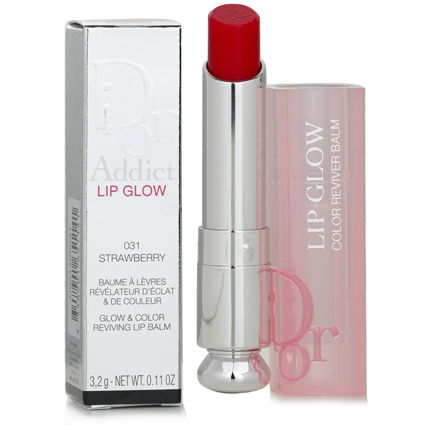 Christian Dior Dior Addict Lip Glow & Colour Reviving Lip Balm # 031 Strawberry  3.2g/0.11oz