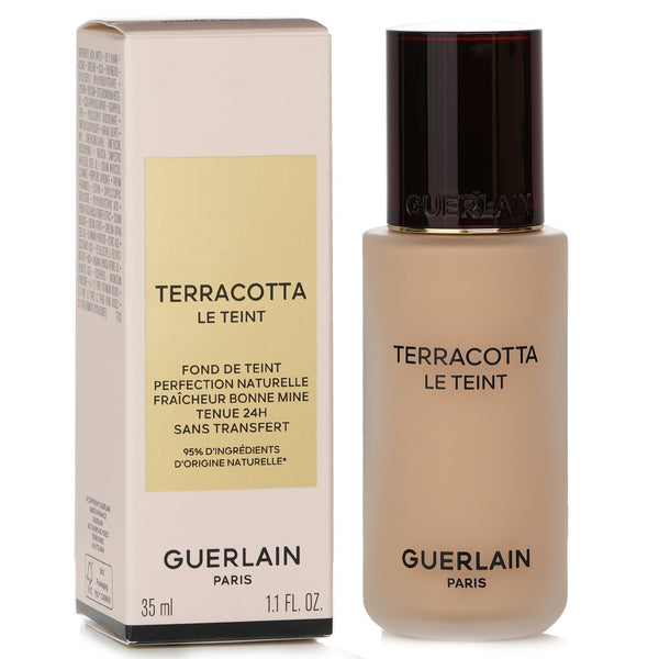 Guerlain Terracotta Le Teint Healthy Glow Natural Perfection Foundation 24H Wear No Transfer - # 1W Warm  35ml/1.1oz
