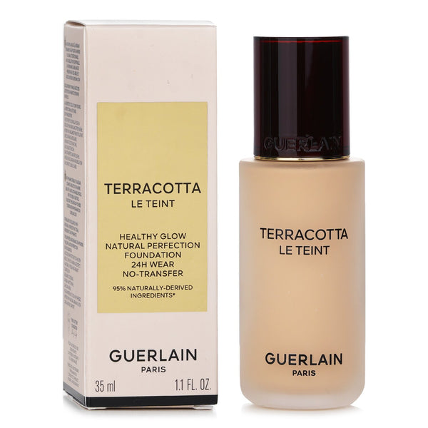 Guerlain Terracotta Le Teint Healthy Glow Natural Perfection Foundation 24H Wear No Transfer - # 2W Warm  35ml/1.1oz