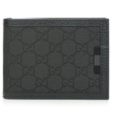 Gucci Canvas Web Tab GG Guccissima Trifold Wallet 217044  Fixed Size