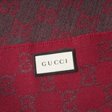 Gucci HALF GG LOGO WOOL SCARF  344994  Fixed Size