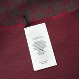 Gucci HALF GG LOGO WOOL SCARF  344994  Fixed Size