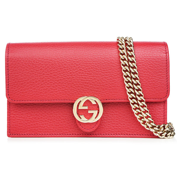 Gucci Icon GG Interlocking Wallet On Chain Crossbody Bag 615523  Fixed Size