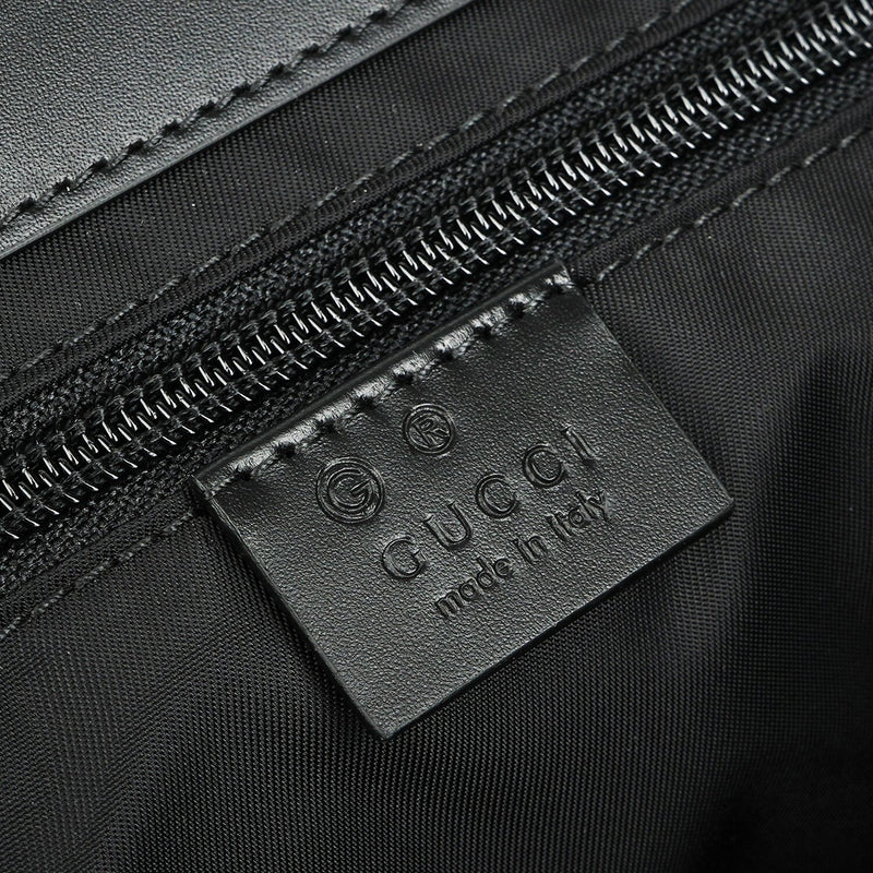 Gucci Techno Canvas Web Stripe Black Messenger Bag 630921  Fixed Size