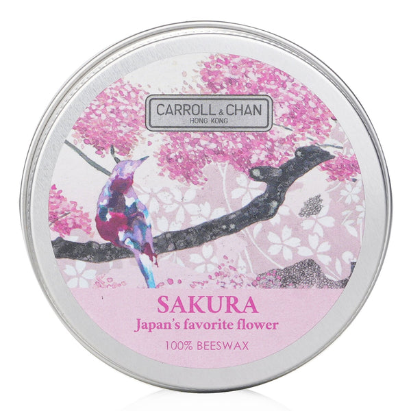 Carroll & Chan 100% Beeswax Mini Tin Candle - # Sakura  1pcs