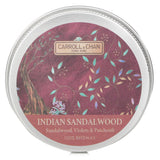 Carroll & Chan 100% Beeswax Mini Tin Candle - # Indian Sandalwood (Sandalwood, Violets & Patchouli)  1pcs