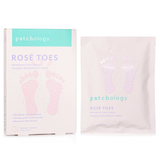 Patchology Ros? Toes Renewing Foot Mask  2x9ml / 0.60 oz