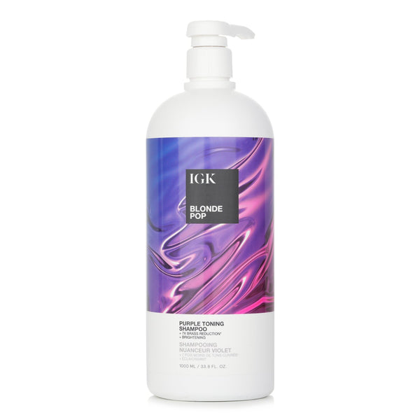 IGK Blonde Pop Purple Toning Shampoo  1000ml/33.8oz