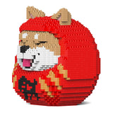 Jekca Shiba Daruma Doll 01S-M01 Building Bricks Set  18x16x21cm