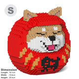 Jekca Shiba Daruma Doll 01S-M01 Building Bricks Set  18x16x21cm