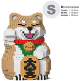Jekca Lucky Shiba Inu 01S-M01 Building Bricks Set  16x19x26cm