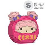 Jekca Little Twin Stars Daruma 01S Building Bricks Set  21x16x22cm