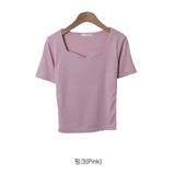 Trendywhere Slim Fit Sweetheart Neckline Top  Free (XS-S)