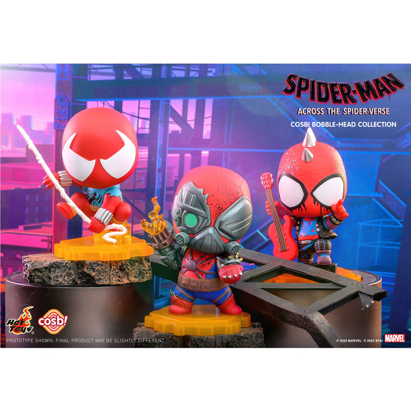 Hot Toys Spider-Man: Across The Spider-Verse Cosbi Bobble-Head Collection (Individual Blind Boxes)  87x6x10cm