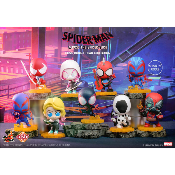 Hot Toys Spider-Man: Across The Spider-Verse Cosbi Bobble-Head Collection (Individual Blind Boxes)  87x6x10cm