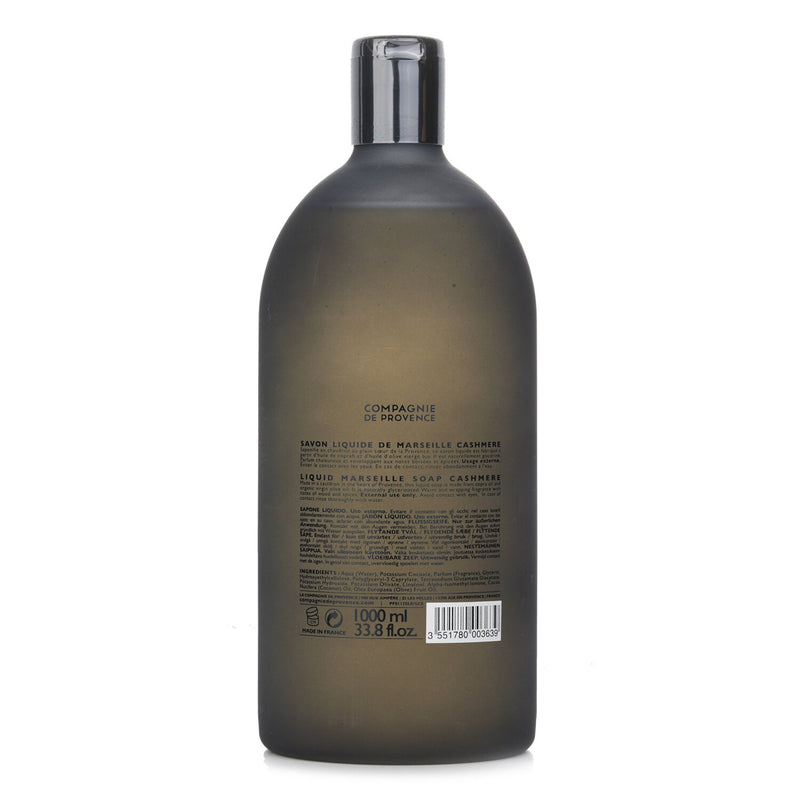Compagnie de Provence Liquid Marseille Soap Cashmere Refill  1000ml/33.8oz