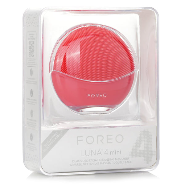 FOREO Luna 4 Mini Dual-Sided Facial Cleansing Massager - # Coral  1pcs