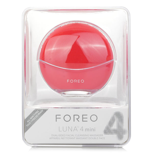 FOREO Luna 4 Mini Dual-Sided Facial Cleansing Massager - # Coral  1pcs