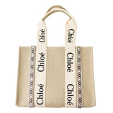 Chlo? Medium Woody Tote Bag  Slate Grey