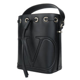 Valentino Garavani Valentino Small VLOGO Bucket Bag  Black