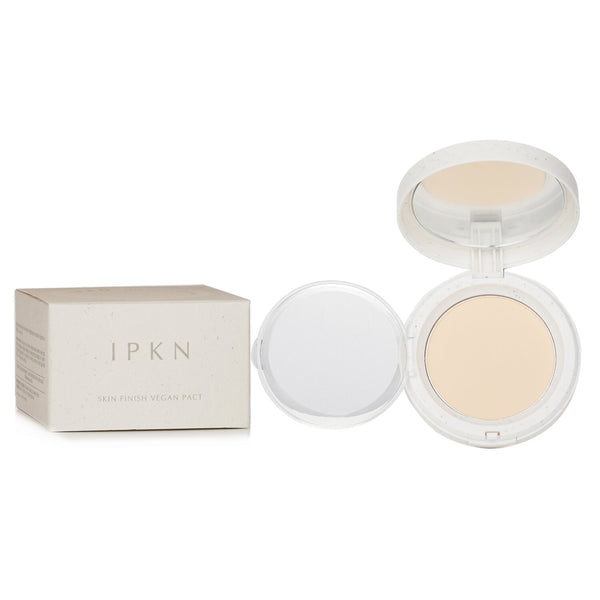 IPKN Skin Finish Vegan Pact - # 21 Nude Beige  12g+12g Refill